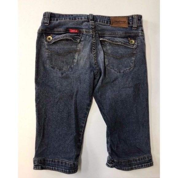 JAGTHUG denim capri shorts Bermuda 25 KNEE COTTON - Picture 2 of 6